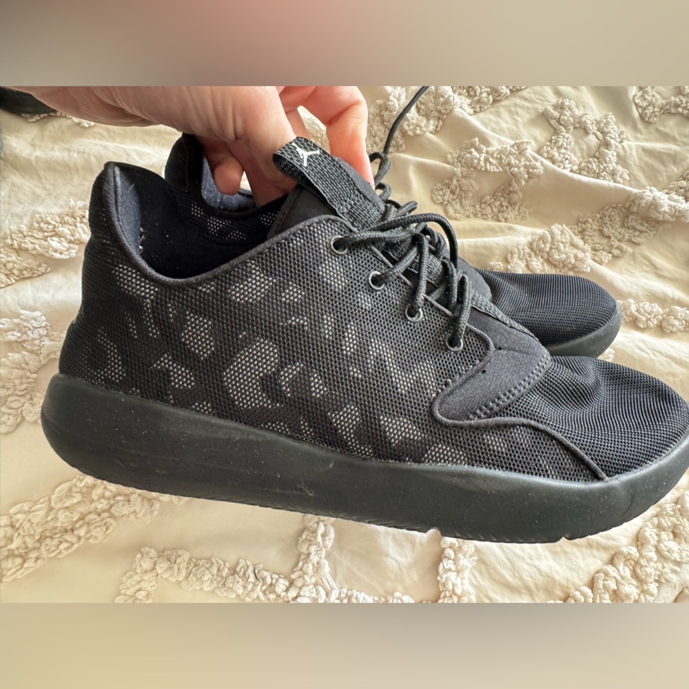Jordan Black Eclipse Sneakers with Textured Upper